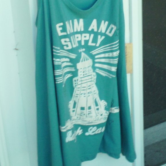 Denim & Supply Ralph Lauren Tops - Denim & Supply Ralph Lauren Tank Lighthouse Save Our Seas M NWT
